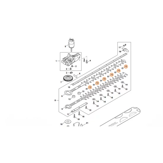 STIHL  Element ślizgowy 4521 648 6700
